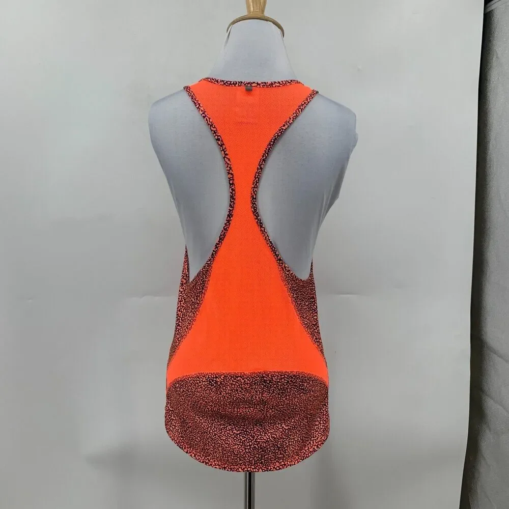 Nike Tank Top Womens S Small Animal Print Neon Lightweight Racerback Running